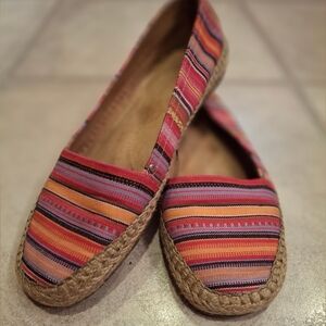 💎 AEROSOLES Red and Orange Espadrilles with Rope Sole 💎